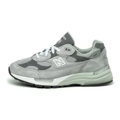 New Balance Sneakers En Cuir|Chaussures De Running Retro*U992GY *Made in USA* Grey / Silver Metallic