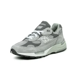 New Balance Sneakers En Cuir|Chaussures De Running Retro*U992GY *Made in USA* Grey / Silver Metallic