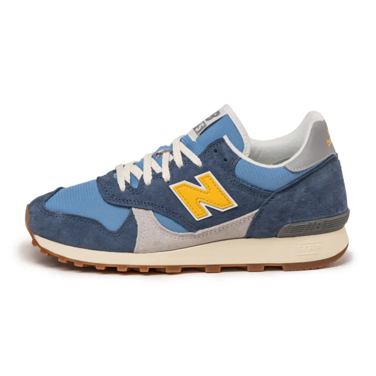 New Balance Sneakers En Cuir|Chaussures De Running Retro*U475HA Vintage Indigo / Blue Laguna / Marmalade