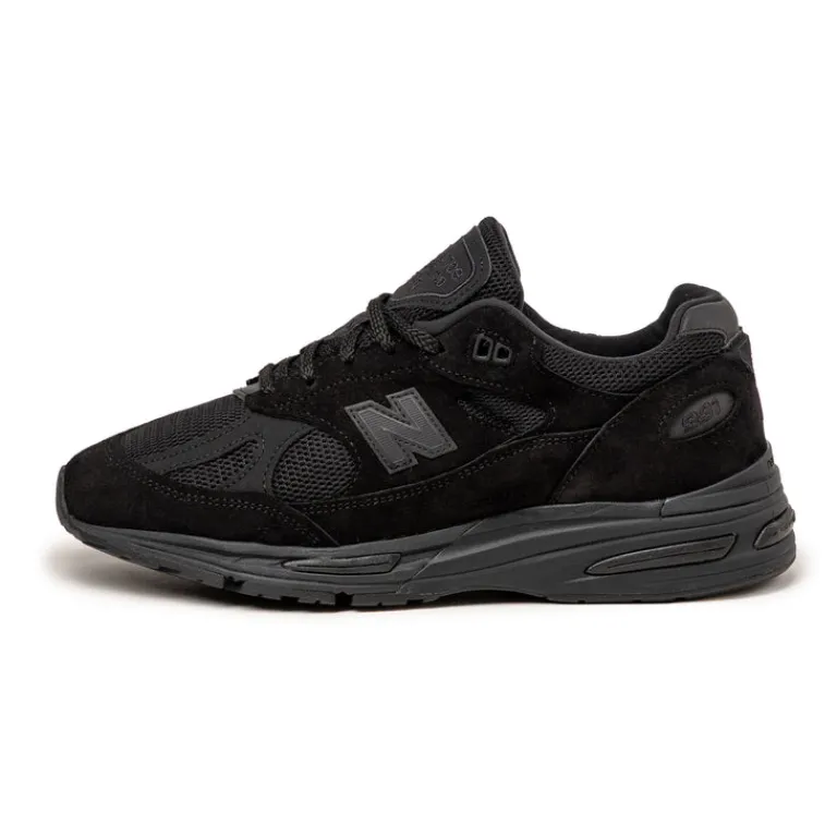 New Balance Sneakers En Cuir|Chaussures De Running Retro*U991KK2 *Made in England* Black