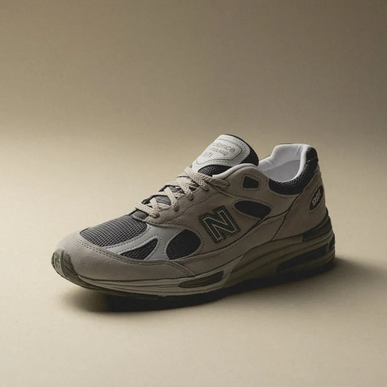 New Balance Sneakers En Cuir|Chaussures De Running Retro*U991LG2 *Made in England* Light Grey