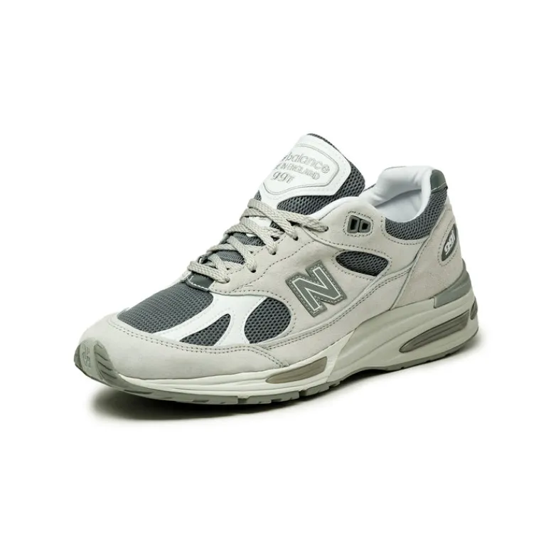 New Balance Sneakers En Cuir|Chaussures De Running Retro*U991LG2 *Made in England* Light Grey