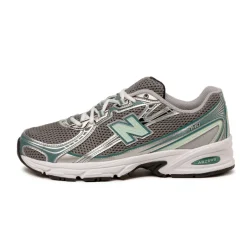 New Balance Sneakers Végétaliens|Chaussures De Running Retro*U740NC2 Silver Metallic / New Spruce / Clay Ash / Rain Cloud