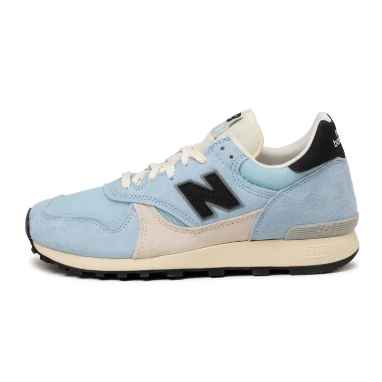 New Balance Sneakers En Cuir|Chaussures De Running Retro*U475PB Light Chrome Blue / Black / Linen