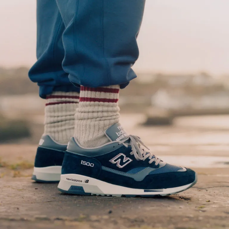 New Balance Sneakers En Cuir|Chaussures De Running Retro*U1500PNV *Made in England* Navy