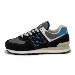 New Balance Sneakers En Cuir|Chaussures De Running Retro*U574QRB Black / Blue Agate