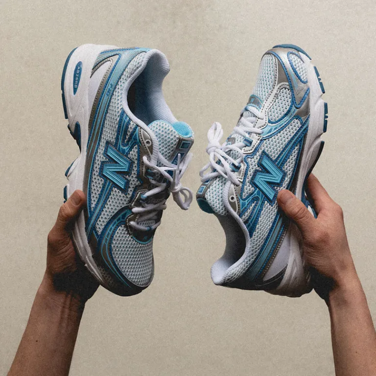 New Balance Sneakers Végétaliens|Chaussures De Running Retro*U740ST2 Blue Agate / White / Sky Blue