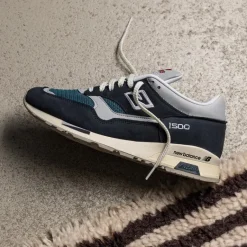 New Balance Sneakers En Cuir|Chaussures De Running Retro*U1500VNV *Made in England* Total Eclipse / Indian Teal / Harbor Mist