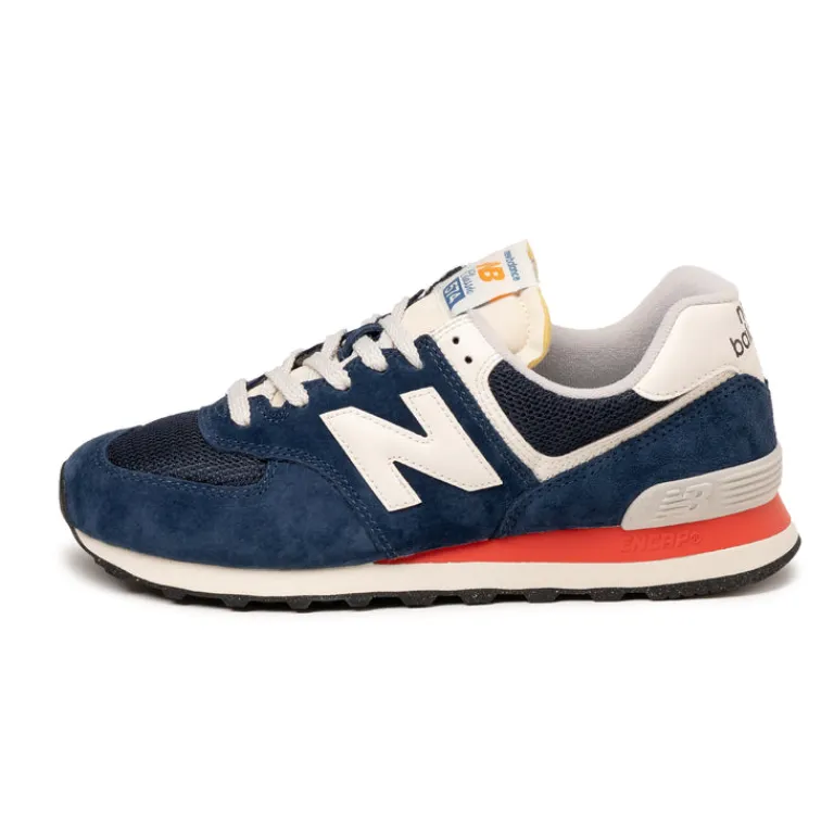 New Balance Sneakers En Cuir|Chaussures De Running Retro*U574VPN Navy