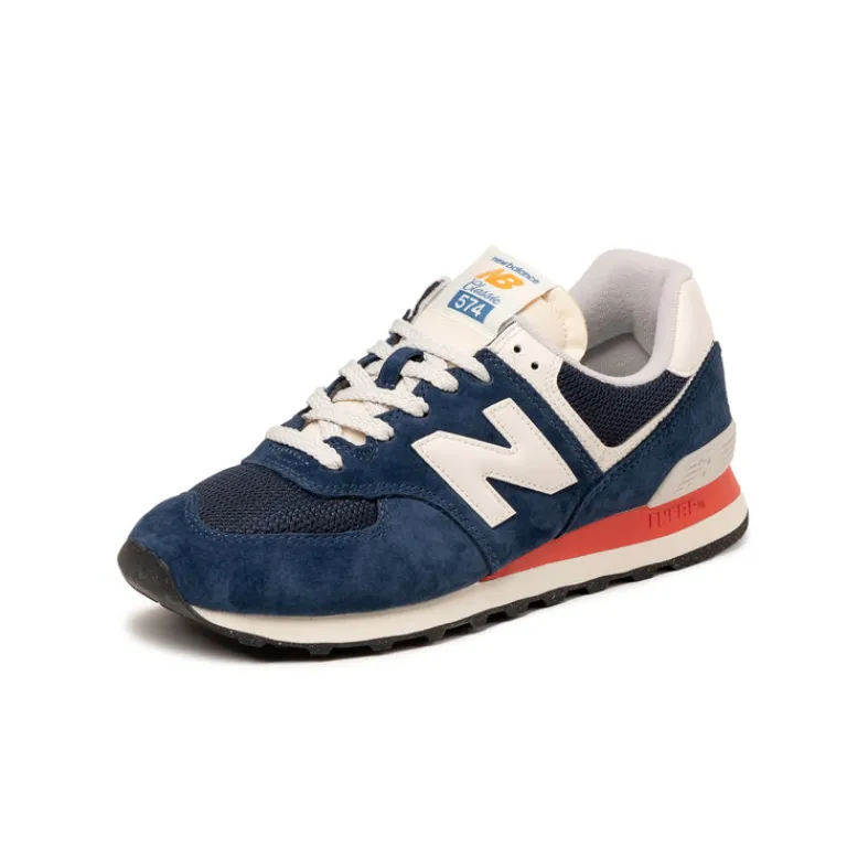 New Balance Sneakers En Cuir|Chaussures De Running Retro*U574VPN Navy