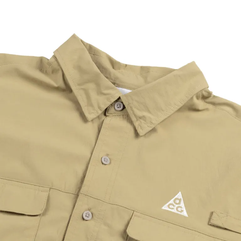 Nike Chemises*ACG *Orb Weaver* Dri-FIT ADV UV Longsleeve Shirt Parachute Beige / Summit White