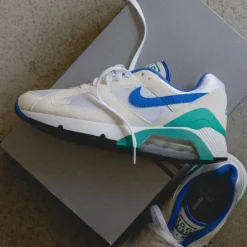 Nike Sneakers En Cuir|Sneakers Blancs*Air 180 White / Medium Blue / Clear Jade II / Black