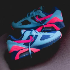 Nike Sneakers En Cuir|Chaussures De Running Retro*Air 180 University Blue / Hyper Pink