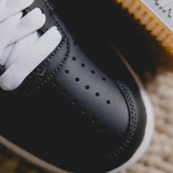 Nike Sneakers En Cuir*Air Force 1 '07 Anthracite / Gum Yellow / Safety Orange / White