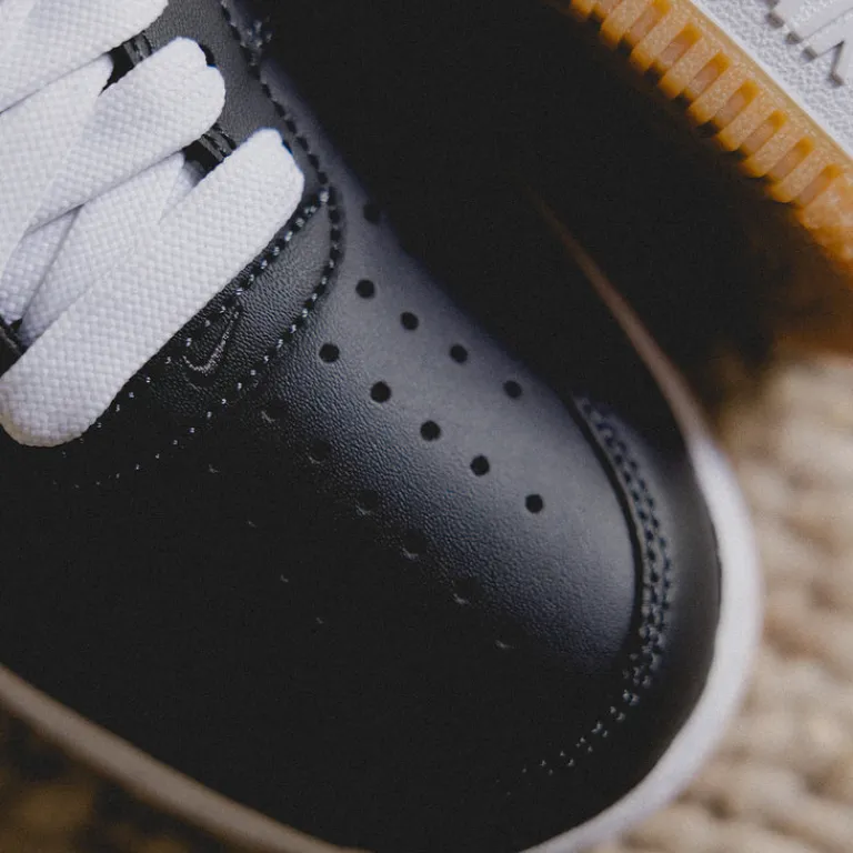 Nike Sneakers En Cuir*Air Force 1 '07 Anthracite / Gum Yellow / Safety Orange / White