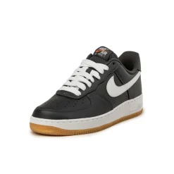 Nike Sneakers En Cuir*Air Force 1 '07 Anthracite / Gum Yellow / Safety Orange / White