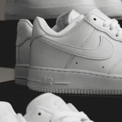 Nike Sneakers En Cuir|Sneakers Blancs*Air Force 1 '07 *Fresh* White / White / White