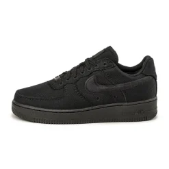 Nike Sneakers Végétaliens*Air Force 1 Low *Canvas* Black / Black