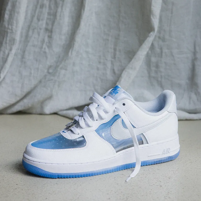 Nike Sneakers En Cuir|Sneakers Blancs*Air Force 1 Retro QS White / University Blue / Pure Platinum
