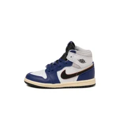 Jordan Sneakers Montantes|Sneakers En Cuir*Nike Air 1 Retro High OG *Rare Air* *TD* White / Black / Neutral Grey / Deep Royal Blue