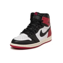 Jordan Sneakers Montantes|Sneakers En Cuir*Nike Air 1 Retro High OG *Black Toe* White / Black / Varsity Red / Sail