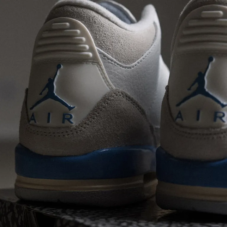 Jordan Sneakers Montantes|Sneakers En Cuir*Nike Air 3 Retro *Lucky Shorts* *GS* Summit White / Hdydrogen Blue / Legend Blue