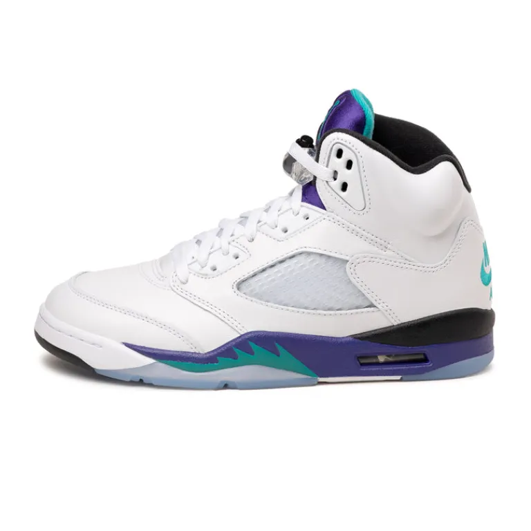 Jordan Sneakers Montantes|Sneakers En Cuir*Nike Air 5 Retro OG *Grape* White / New Emerald / Grape Ice / Black