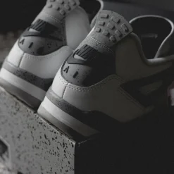 Jordan Sneakers Montantes|Sneakers En Cuir*Nike Air 4 Retro *White Cement* Summit White / Fire Red / Tech Grey / Black