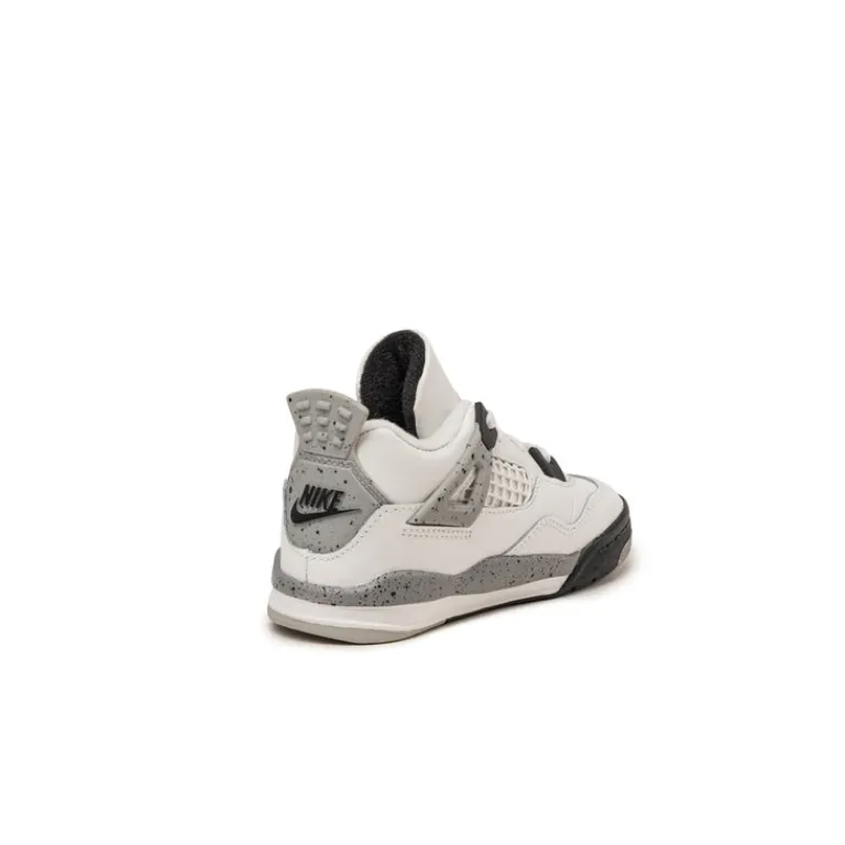 Jordan Sneakers Montantes|Sneakers En Cuir*Nike Air 4 Retro *White Cement* *TD* Summit White / Fire Red / Tech Grey / Black