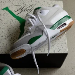 Jordan Sneakers Montantes|Sneakers Blancs*Nike Air 4 RM White / Pine Green / Neutral Grey / Wolf Grey