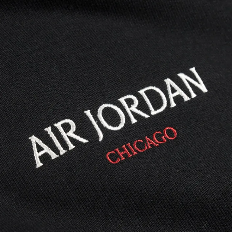 Nike Sweats À Capuche*Air Jordan Wordmark Chicago Fleece-Hoodie Black