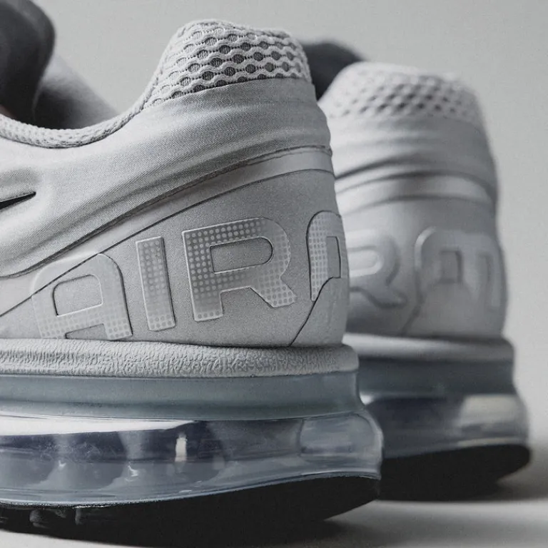 Nike Sneakers Végétaliens|Chaussures De Running Retro*Air Max 2013 Metallic Silver / Metallic Silver / Black