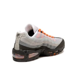 Nike Sneakers En Cuir|Chaussures De Running Retro*Air Max 95 *Big Bubble* Black / Bright Mandarin / Clear Grey