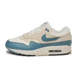 Nike Sneakers Blancs|Chaussures De Running Retro*Air Max 1 Essential Soft Pearl / Smokey Blue / Light Khaki / Black