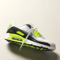 Nike Sneakers Imperméables|Sneakers En Cuir*Air Max 90 *GTX* Summit White / Cool Grey / Volt / Black