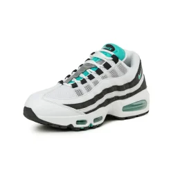 Nike Sneakers En Cuir|Sneakers Blancs*Air Max 95 OG *Black Border* White / Hyper Jade / Black / Metallic Silver