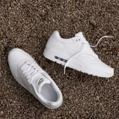 Nike Sneakers En Cuir|Sneakers Blancs*Air Max 1 PRM *Snakeskin* White / White / Pure Platinum / White