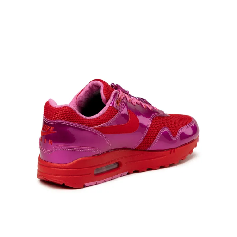 Nike Sneakers En Cuir|Chaussures De Running Retro*Air Max 1 PRM *Valentine´s Day* Playful Pink / University Red / Playful Pink