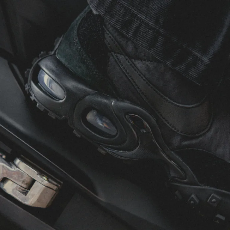 Nike Sneakers En Cuir|Chaussures De Running Retro*Air Max Waffle SP Black / Anthracite / Black