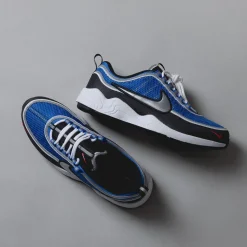 Nike Sneakers Végétaliens|Chaussures De Running Retro*Air Zoom Spiridon SP *Signal Blue* Signal Blue / Metallic Luster / Black / White