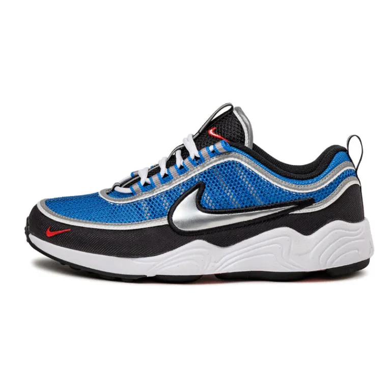 Nike Sneakers Végétaliens|Chaussures De Running Retro*Air Zoom Spiridon SP *Signal Blue* Signal Blue / Metallic Luster / Black / White