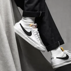 Nike Sneakers En Cuir|Sneakers Blancs*Blazer Low VNTG '77 White / Black / Sail