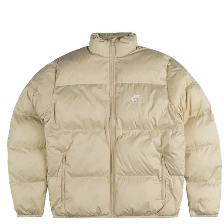 Nike Gilets*Club Puffer Jacket Sanddrift / White