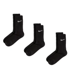 Nike Chaussettes*Cushioned Training Crew Socks 3 Pack Black / White