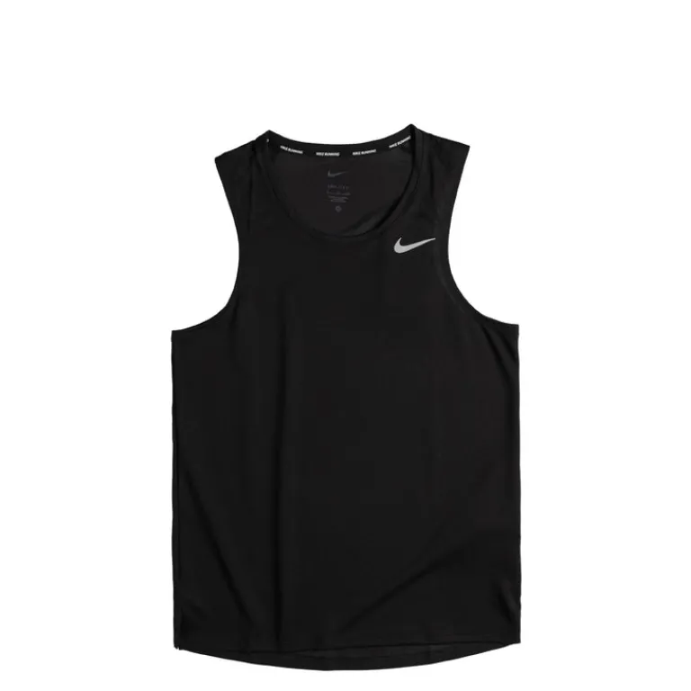 Nike Running|T-Shirts*Dri-FIT Miler Running Tank Top Black / Reflective Silver