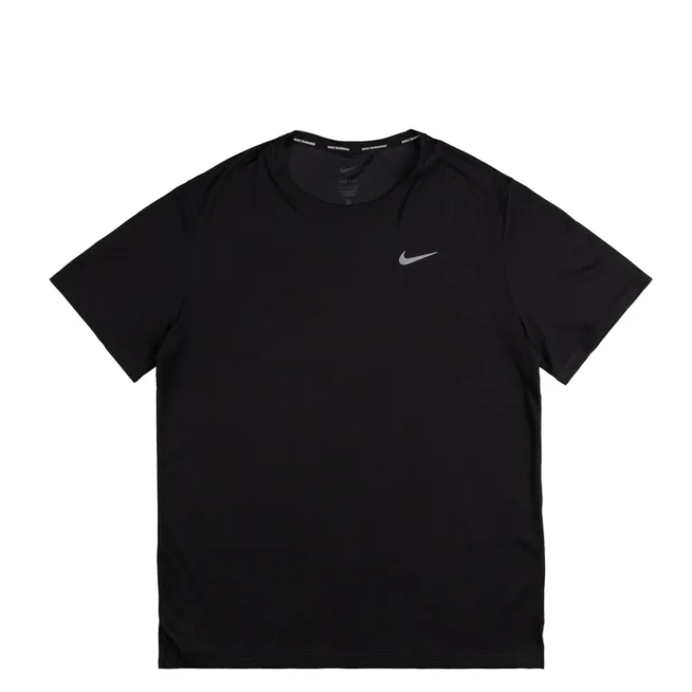 Nike Running|T-Shirts*Dri-Fit Miler UV Running Top Black / Reflective Silver