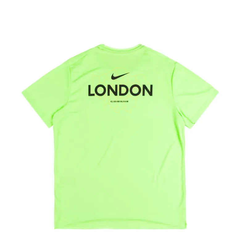 Nike Running|T-Shirts*Dri-FIT Miler UV Running T-Shirt Lime Blast