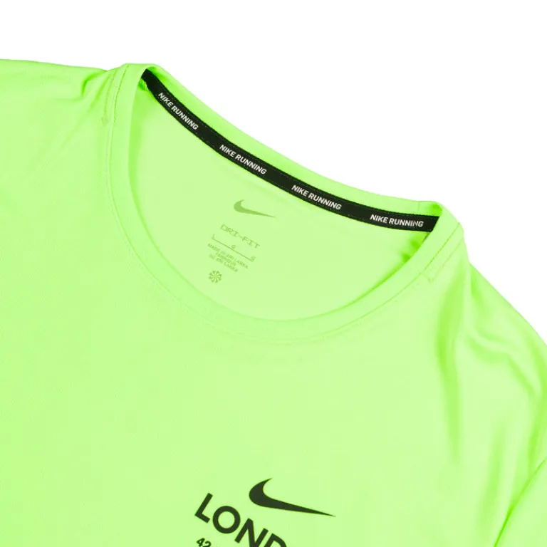 Nike Running|T-Shirts*Dri-FIT Miler UV Running T-Shirt Lime Blast