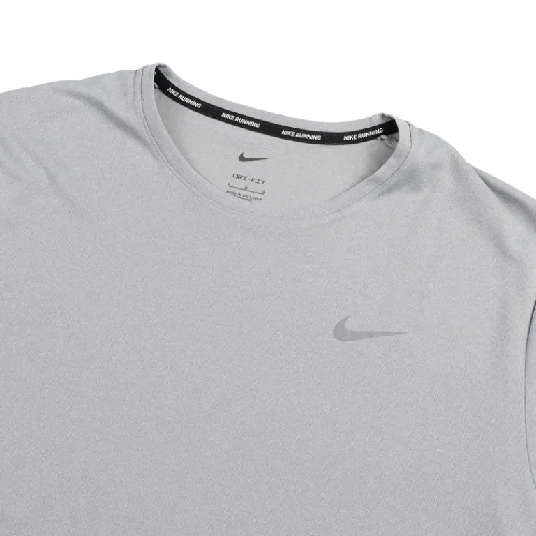 Nike Running|T-Shirts*Dri-Fit Miler UV Running Top Grey Fog / Particle Grey / Heather / Reflective Silver
