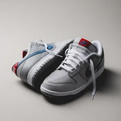 Nike Sneakers En Cuir|Sneakers Blancs*Dunk Low QS *Silver Surfer* Metallic Silver / Aegean Storm